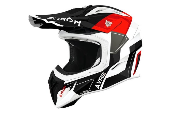 Airoh Kyp&auml;r&auml; Aviator Ace 2 Shield Punainen kiilt&auml;v&auml;