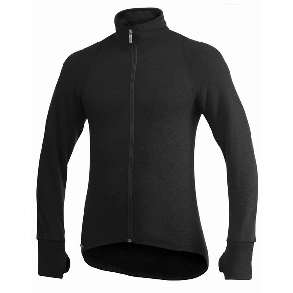 Woolpower Full zip 400 Merino midlayer Takki musta (ovh 212&euro;)