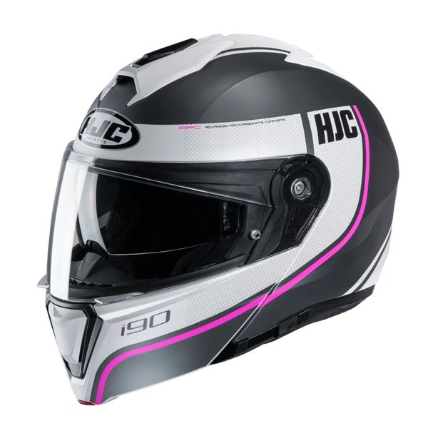 HJC avattava Kyp&auml;r&auml; I90 Davan Pink MC8SF  (ovh 288&euro;)