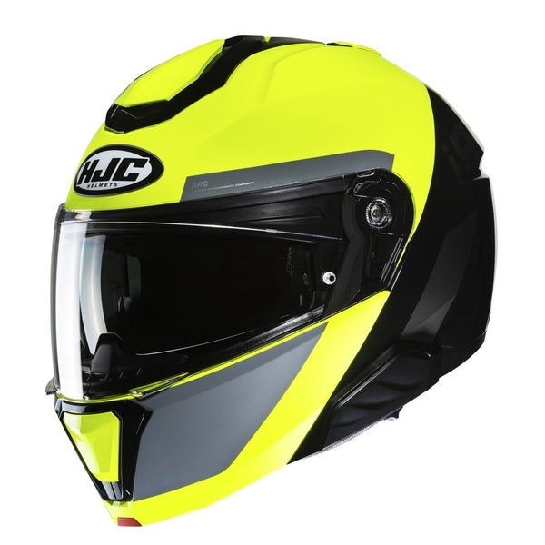 HJC Kyp&auml;r&auml; i91 Bina MC3H Musta/Fluo Keltainen