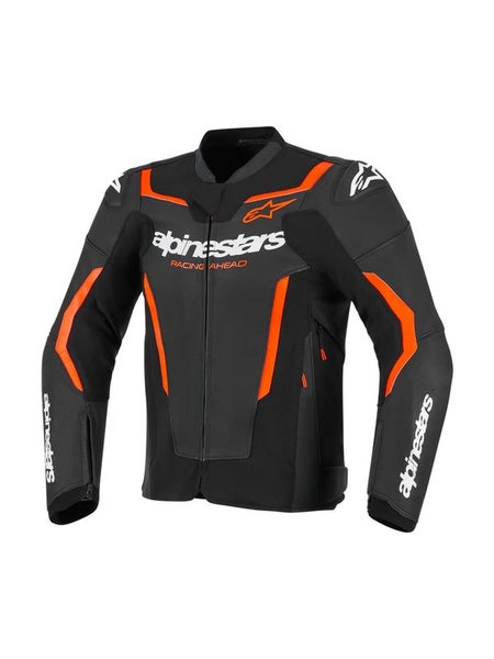 Alpinestars Nahkatakki GP Force v2 Musta/Fluo Punainen