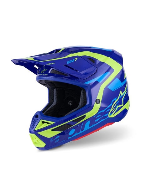 Alpinestars Kyp&auml;r&auml; S-M7 Deed Sininen/Fluo Keltainen
