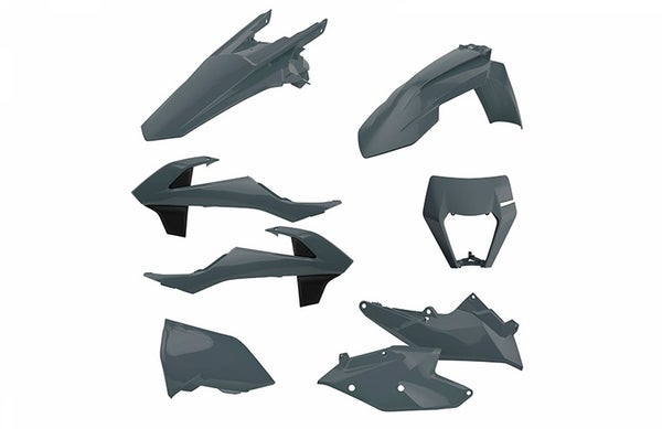 Polisport kit enduro w/mask KTM EXC/EXC-F(17-19) Nardo Grey