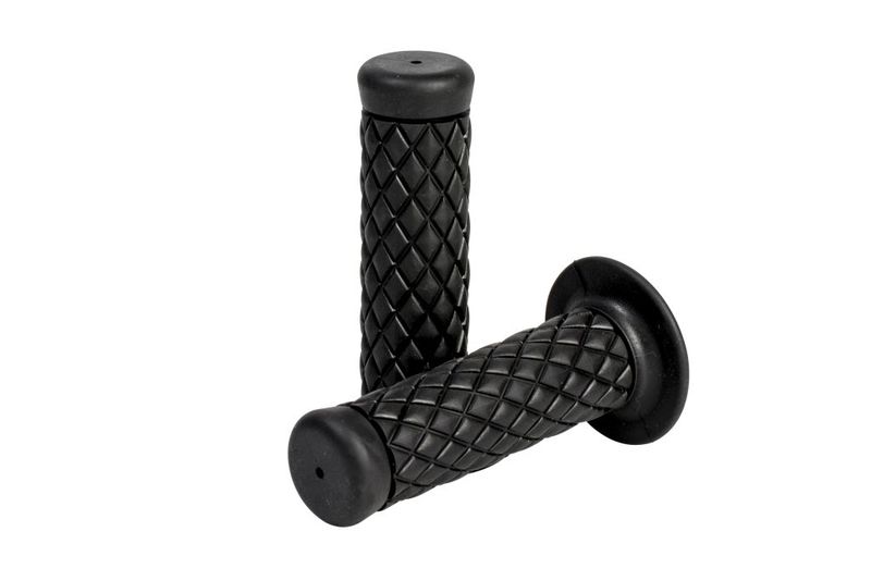 Handgrips, Cafe style, Black  for &Oslash; 25 mm (1")